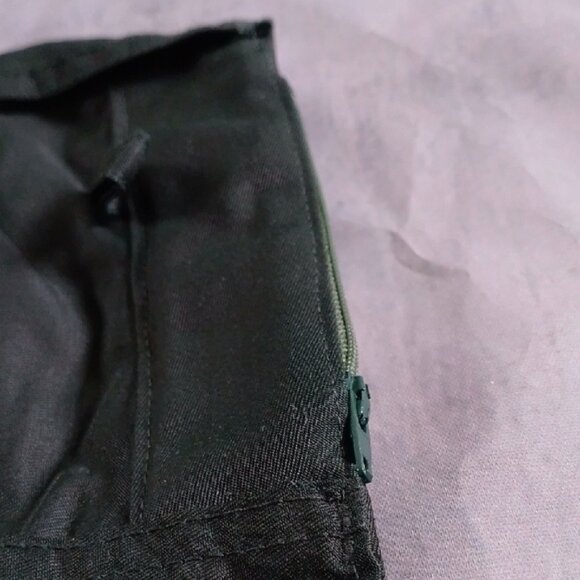 Vintage 90s Big Baggy SNUG INDUSTRIES Dark Green Wide-Leg Pants - Picture 9 of 12